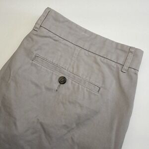 Peter Manning Chino Shorts Men 36 Grey 5 Inch Inseam Cotton Twill Flat Front